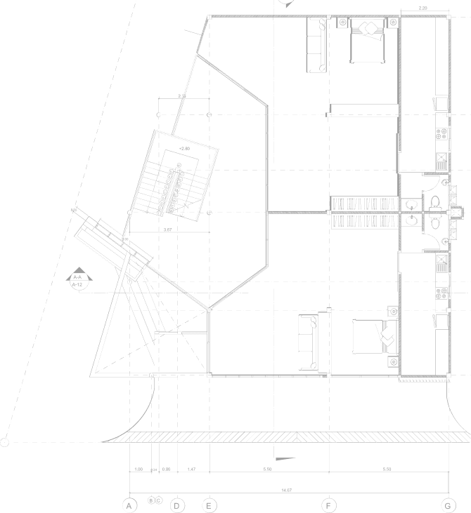 Architectural floor plan drawing